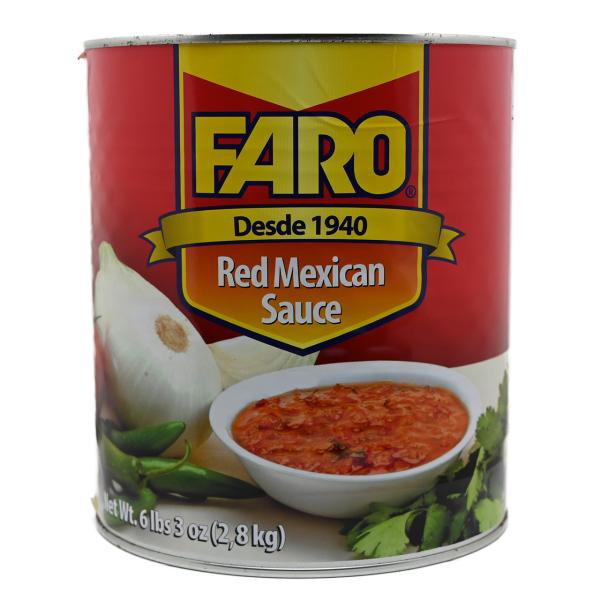 【ケース直送】【代金引換不可】FARO レッドメキシカンソース缶 ケース販売 2800g×6