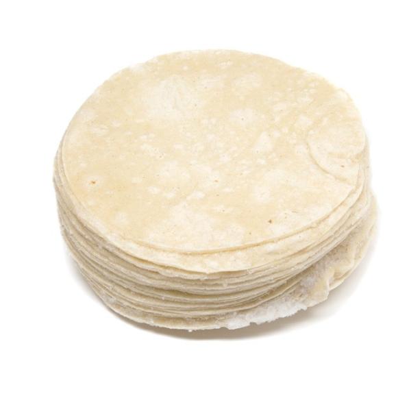 【ケース直送】【代金引換不可】冷凍5インチホワイトコーントルティーヤ ケース販売 24枚入×12