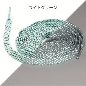 靴紐 反射 おしゃれ 平紐 リフレクター 光る...の詳細画像2