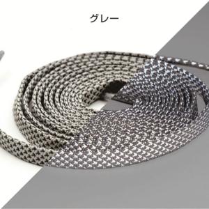 靴紐 反射 おしゃれ 平紐 リフレクター 光る...の詳細画像5