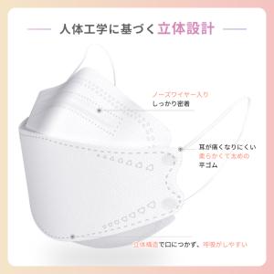 マスク 不織布 立体 50枚 血色カラー 男女...の詳細画像3