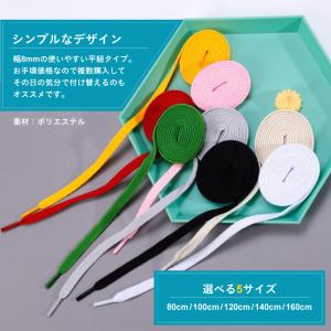 靴紐 シューレース 平紐 80cm 100cm...の詳細画像4