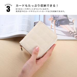 財布 レディース 二つ折 小さい 小さめ コン...の詳細画像3