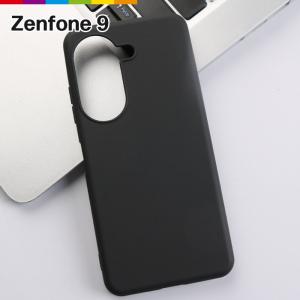 Zenfone 9 Zenfone9 ケース カバー スマホケース 黒 ブラック ASUS TPU 無地 シンプル 耐衝撃｜cincshop