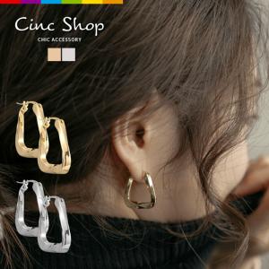 ピアス ステンレス フープピアス フープ 小ぶり 小さい 小さめ フープピアス シンプル 上品 普段使い フープピアス｜cincshop