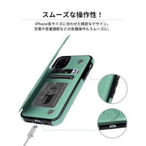 iPhone17e ケース カード収納 背面 ...の詳細画像4