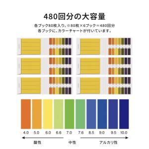 pH試験紙 80回分 6セット 480枚 大容...の詳細画像2