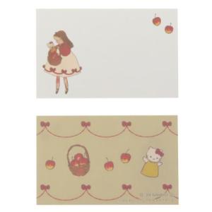 ハローキティ グッズ ミニメッセージカード サンリオ キャラクター ミニネームカード8枚セット くらはしれい りんごの商品画像