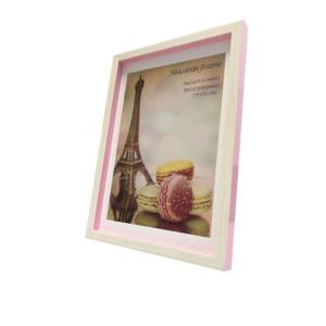 フォトフレーム Macaron frame マカロン フレーム Pink A4 （B5サイズマット付） インテリア 装飾 美工社 23.3×32×2.5cmの商品画像