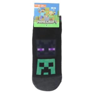 マインクラフト スニーカー靴下 ジュニアソックス ブラック Minecraftの商品画像