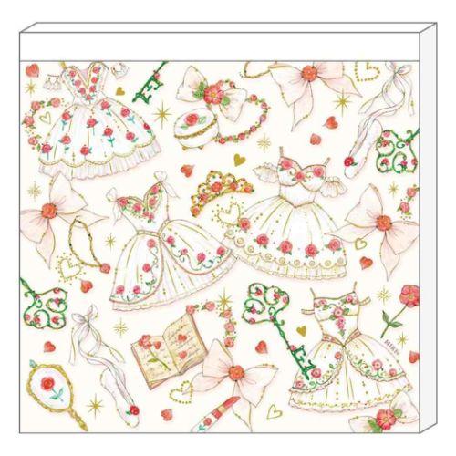 たけいみき ガーリーイラスト メモ帳 メモパッド フローラの目覚め グッズ