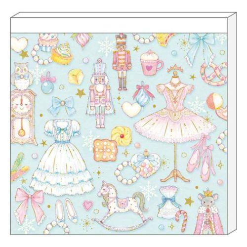 たけいみき グッズ メモ帳 ガーリーイラスト メモパッド くるみ割り人形