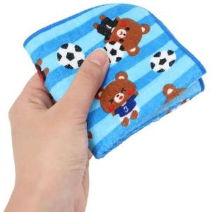 ミニタオル ハンカチタオル サッカーくまくん ...の詳細画像2