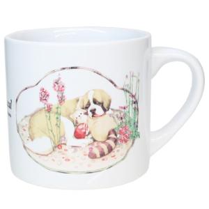 あらいぐまラスカル マグカップ 陶磁器MUG Sサイズ My Little Rascal シェスタ 友達 世界名作劇場 金正陶器 プレゼント 食器クリ｜cinemacollection-yj