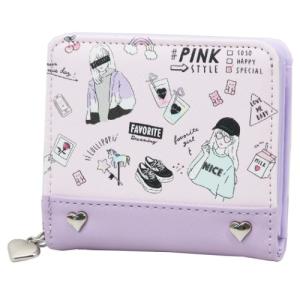 二つ折り財布 PINK STYLE ジュニア ウォレット スラスマスコット付き クラックスの商品画像