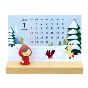 カレンダー カレンダーマスコットセット赤ずきん2024 祝日表記あり デコレ かわいい｜cinemacollection-yj