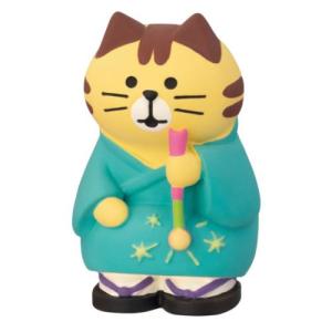 マスコット concombre ほろ酔い、夏宵 夕涼み 線香花火にゃんこ とら