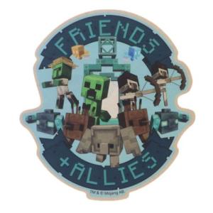マインクラフトレジェンズ Minecraft Legends ゲームキャラクター ダイカットシール トラベルステッカー FRIENDS AND ALLIES エンスカイ｜cinemacollection-yj