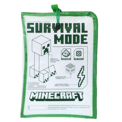 マインクラフト A4連絡袋 Minecraft 書類ケース ゲームキャラクター CREEPER