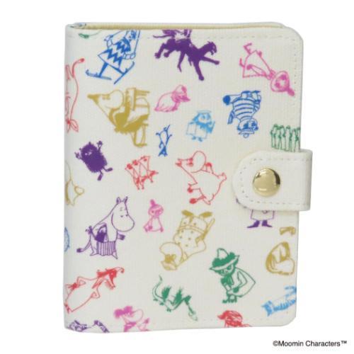 ムーミン カードポーチ カードケース 80TH ALL STAR ホワイト 北欧 エフエービージャパ...