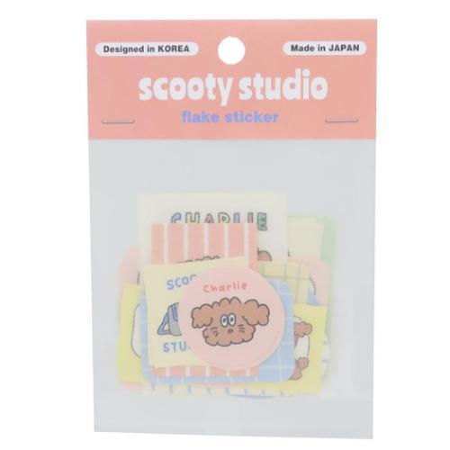 ダイカットミニシール scooty studio フレークシール フロンティア Charlie グッ...