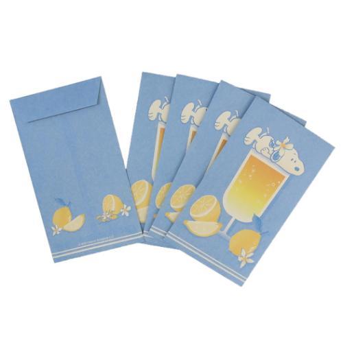 スヌーピー キャラクター ぽち袋 和紙ポチ袋5枚セット レモンスカッシュ ピーナッツ グッズ