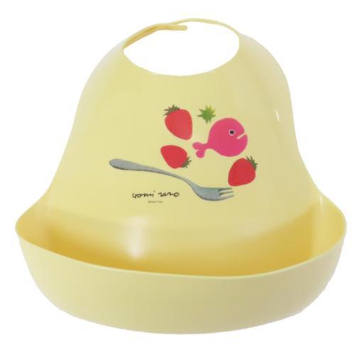 ベビー用品 五味太郎 食事エプロン きんぎょがにげた きいろ 学研ステイフル お食事エプロン