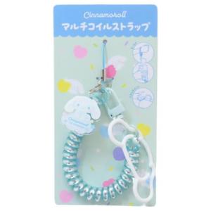 シナモロール グッズ スマホアクセ キャラクター マルチコイルストラップ