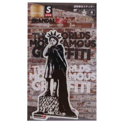 バンクシー ビッグ シール ダイカット クリア ステッカー Liberty Girl Banksy ...