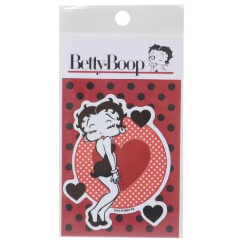 ベティブープ ダイカットシール ビニールステッカー ハート BETTY BOOP ゼネラルステッカー...