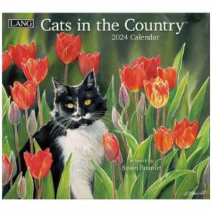 2024 Calendar LANG ラング 壁掛けカレンダー2024年 Cats In The Country Susan Bourdet