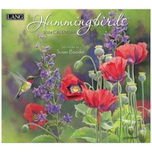 壁掛けカレンダー2024年 LANG ラング 2024 Calendar Susan Bourdet Hummingbirds - 最安値