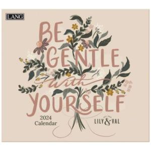 2024 Calendar LANG ラング 壁掛けカレンダー2024年 Be Gentle With Yourself Lily＆Valの商品画像