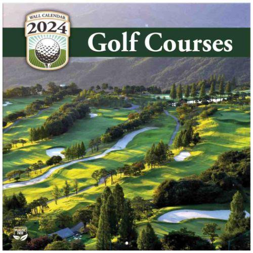 2024 Calendar TURNER 壁掛けカレンダー2024年 Golf Courses Ph...