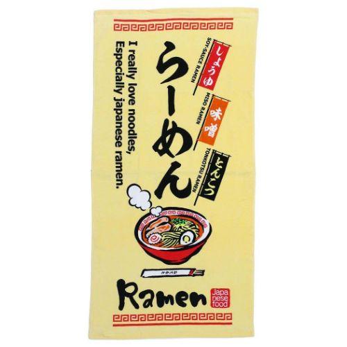 バスタオル プリントビッグタオル 日本のいいもの ラーメン 犬飼タオル おもしろ雑貨 ユニーク