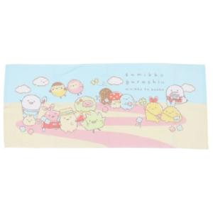 すみっコぐらし グッズ フェイスタオル サンエックス キャラクター プリント ロングタオル