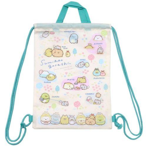 すみっコぐらし グッズ ナップシューズバッグ キャラクター 体育館靴入れ B アイボリー 新入学クリ...