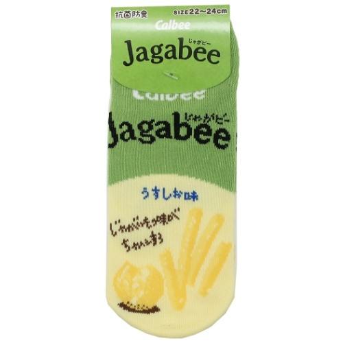 女性用 靴下 レディースソックス ジャガビー Jagabee うすしお味 おかし キャラクター グッ...