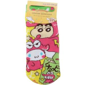 シナモロール ソックス クレヨンしんちゃん×シナモロール チョコビ JGSO572