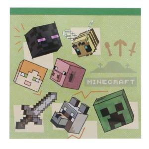 マインクラフト メモ帳 ブロックメモ フェイス Minecraft ケイカンパニー コレクション文具クリスマス プレゼント 福袋 男の子 女の子 ギフ｜cinemacollection-yj