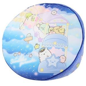 すみっコぐらし サンエックス キャラクター クッション ラウンドクッション ブルー