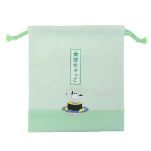 ポチャッコ サンリオ キャラクター 巾着袋 マチ付き巾着 きんちゃくポーチ カミオジャパン