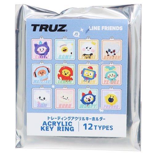 TRUZ トレーディングアクリルキーホルダー全12種 キーリング LINE FRIENDS キャラク...