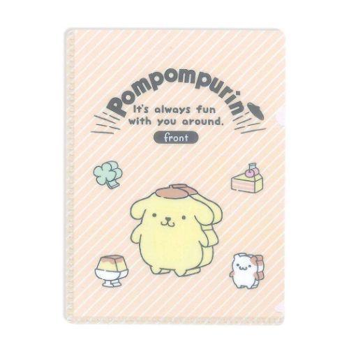 ポムポムプリン キャラクター クリアフォルダー A6 クリアファイル ハードタイプ サンリオ グッズ...