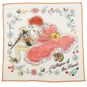 スタジオジブリ 耳をすませば シャーリング ハンカチタオル ミニタオル