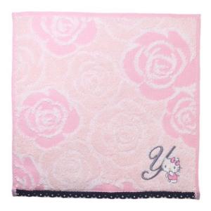 ハローキティ イニシャル ハンカチタオル ミニタオル イニシャル ローズキティ Y サンリオ キャラクター グッズ