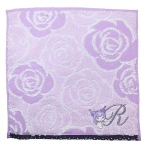 クロミ サンリオ キャラクター ミニタオル イニシャル ハンカチタオル イニシャル ローズクロミ R
