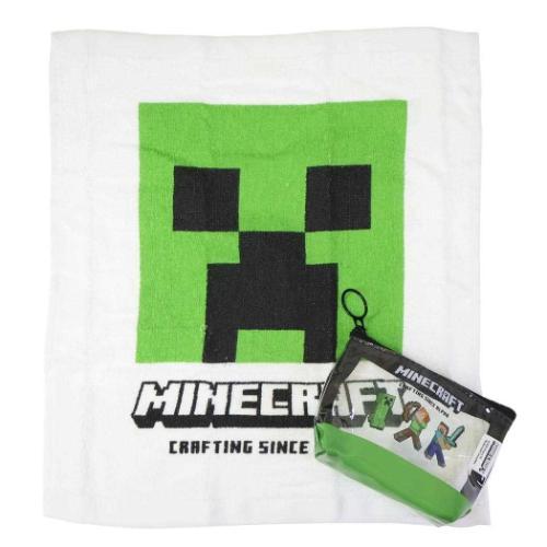 マインクラフト グッズ ミニポーチ Minecraft ゲームキャラクター ハンドタオルポーチ グリ...