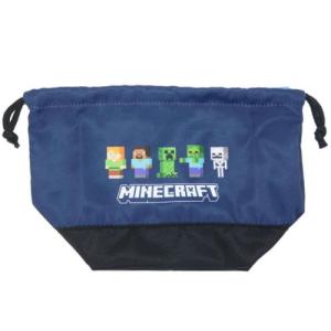 マインクラフト グッズ ランチ巾着 Minecraft ゲームキャラクター マチ付きランチバッグ お弁当きんちゃくポーチ｜cinemacollection-yj