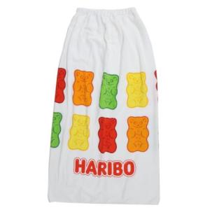 巻きタオル100cm HARIBO ラップタオル お菓子パッケージ ニシオ ホワイト｜cinemacollection-yj